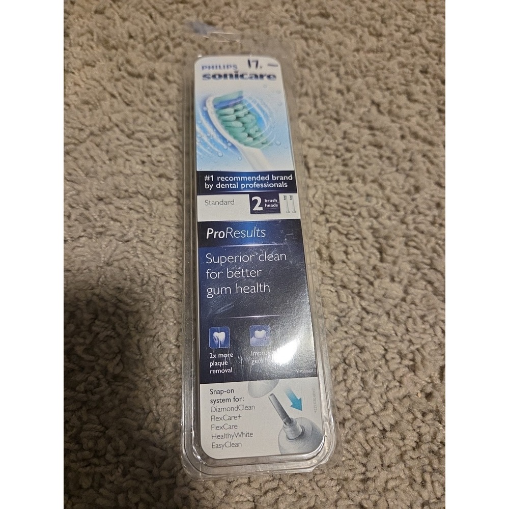 Philips Sonicare ProResults Gum Health HX6012 Replacement Heads 2 Brush Heads